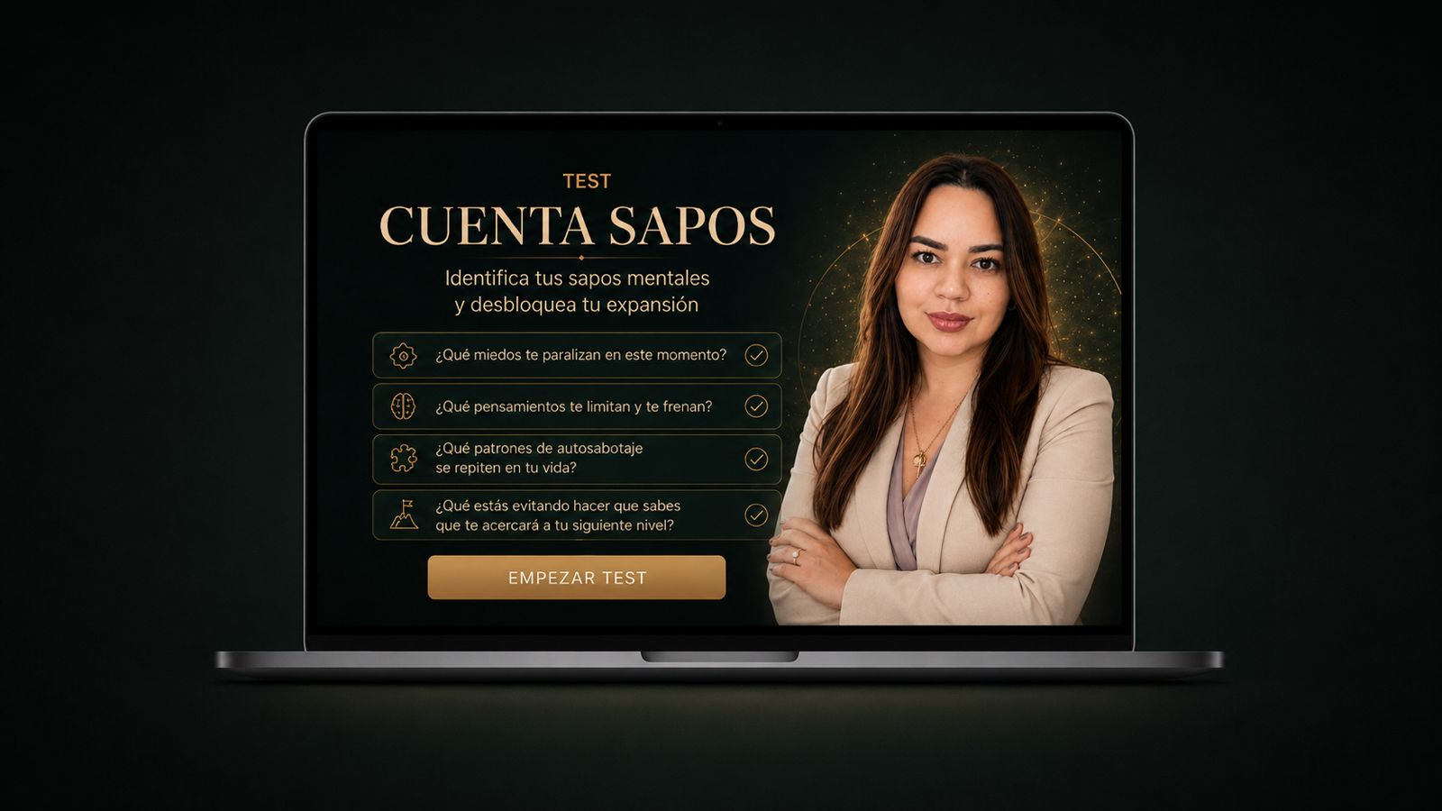 Mockup del test Cuenta Sapos